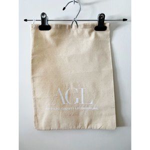 AGL Attilio Giusti Leombruni Dust Bag Drawstring Shoes Handbag Storage 10.5x13.5